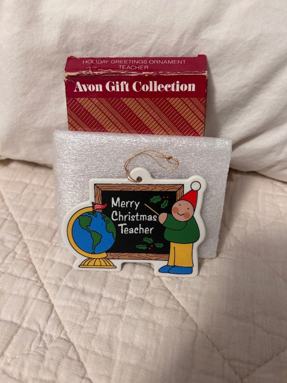 Vintage 1990s Avon Teacher Keepsake Ornament